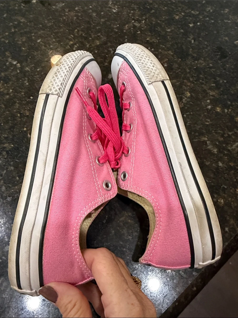 Converse Kids Bright Pink Low-Top Canvas Sneakers